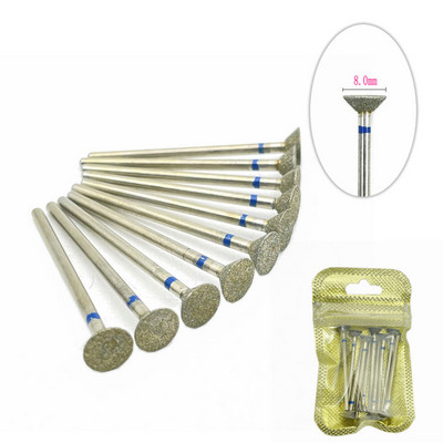 10 tk küünefreesi komplekt Teemantkivist elektriline maniküüri puurid küünepuurid küünenaha puhastusotsakud Burri tarvikud küünekunst