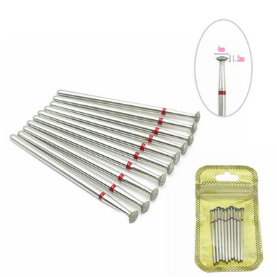 10 tk küünefreesi komplekt Teemantkivist elektriline maniküüri puurid küünepuurid küünenaha puhastusotsakud Burri tarvikud küünekunst