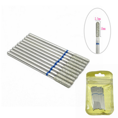 10 tk küünefreesi komplekt Teemantkivist elektriline maniküüri puurid küünepuurid küünenaha puhastusotsakud Burri tarvikud küünekunst