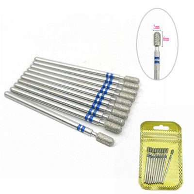 10 tk küünefreesi komplekt Teemantkivist elektriline maniküüri puurid küünepuurid küünenaha puhastusotsakud Burri tarvikud küünekunst