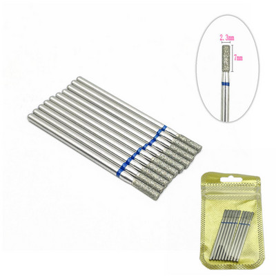 10 tk küünefreesi komplekt Teemantkivist elektriline maniküüri puurid küünepuurid küünenaha puhastusotsakud Burri tarvikud küünekunst