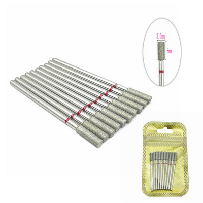 10 tk küünefreesi komplekt Teemantkivist elektriline maniküüri puurid küünepuurid küünenaha puhastusotsakud Burri tarvikud küünekunst