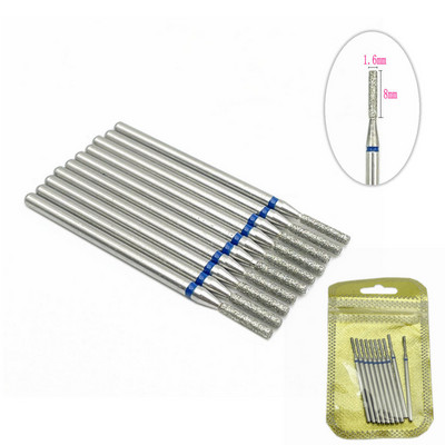 10 tk küünefreesi komplekt Teemantkivist elektriline maniküüri puurid küünepuurid küünenaha puhastusotsakud Burri tarvikud küünekunst