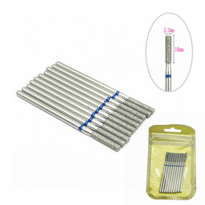 10 tk küünefreesi komplekt Teemantkivist elektriline maniküüri puurid küünepuurid küünenaha puhastusotsakud Burri tarvikud küünekunst