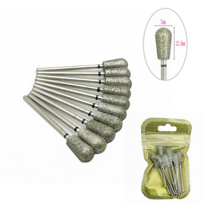 10 tk küünefreesi komplekt Teemantkivist elektriline maniküüri puurid küünepuurid küünenaha puhastusotsakud Burri tarvikud küünekunst