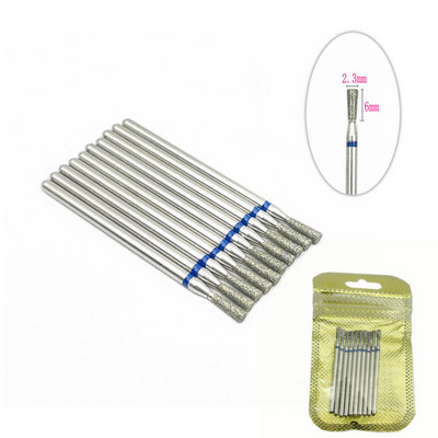 10 tk küünefreesi komplekt Teemantkivist elektriline maniküüri puurid küünepuurid küünenaha puhastusotsakud Burri tarvikud küünekunst