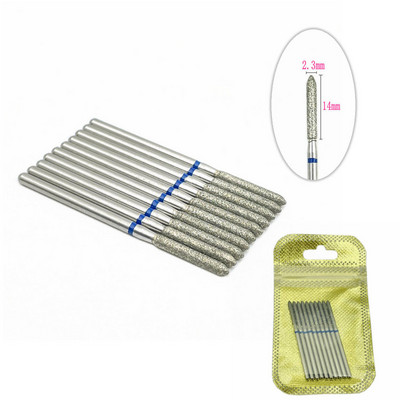 10 tk küünefreesi komplekt Teemantkivist elektriline maniküüri puurid küünepuurid küünenaha puhastusotsakud Burri tarvikud küünekunst