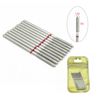 10 tk küünefreesi komplekt Teemantkivist elektriline maniküüri puurid küünepuurid küünenaha puhastusotsakud Burri tarvikud küünekunst