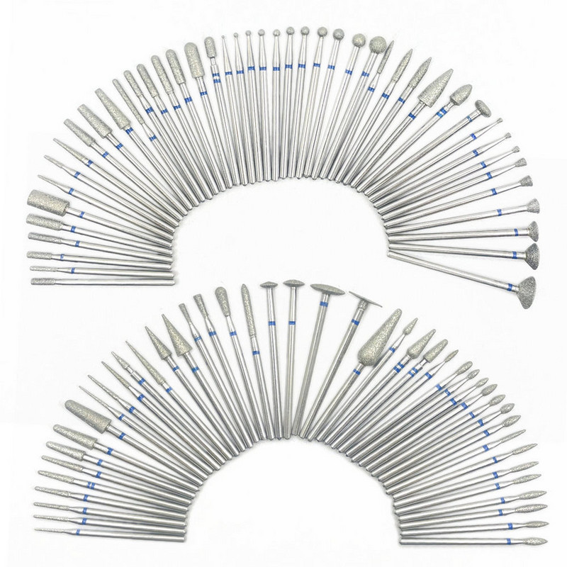 10 tk küünefreesi komplekt Teemantkivist elektriline maniküüri puurid küünepuurid küünenaha puhastusotsakud Burri tarvikud küünekunst