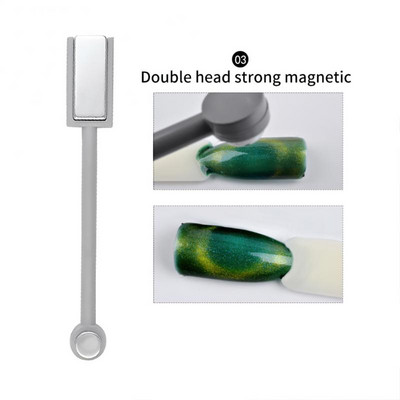 Mágneses Nail Art Stick 3D Erőteljes Mágnes Macskaszem-gél polírozáshoz Szépségköröm eszközök Körömdíszítő eszközök