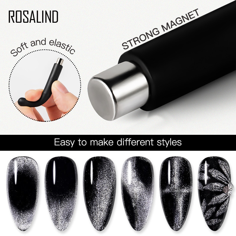 Mágneses Nail Art Stick 3D Erőteljes Mágnes Macskaszem-gél polírozáshoz Szépségköröm eszközök Körömdíszítő eszközök
