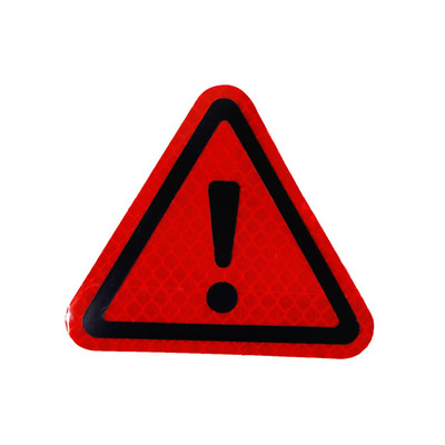 1 komad Naljepnica za auto, reflektirajući znak, trokutasti znak upozorenja, vidljivost 300 metara, naljepnice za auto