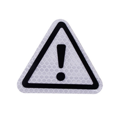 1 komad Naljepnica za auto, reflektirajući znak, trokutasti znak upozorenja, vidljivost 300 metara, naljepnice za auto