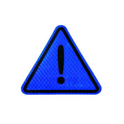 1 komad Naljepnica za auto, reflektirajući znak, trokutasti znak upozorenja, vidljivost 300 metara, naljepnice za auto