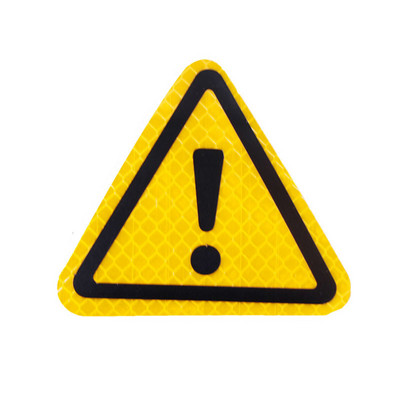 1 komad Naljepnica za auto, reflektirajući znak, trokutasti znak upozorenja, vidljivost 300 metara, naljepnice za auto