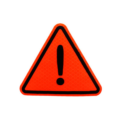 1 komad Naljepnica za auto, reflektirajući znak, trokutasti znak upozorenja, vidljivost 300 metara, naljepnice za auto