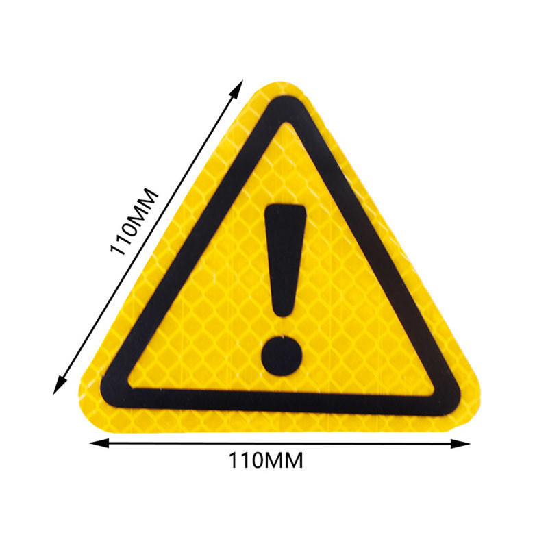 1 komad Naljepnica za auto, reflektirajući znak, trokutasti znak upozorenja, vidljivost 300 metara, naljepnice za auto