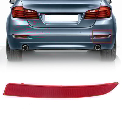 Crveno svjetlo kočnice Parkirna stražnja svjetla Naljepnica Reflektor stražnjeg branika za BMW serije 5 F10/F18 limuzina 2014 2015 2016 2017 Facelift