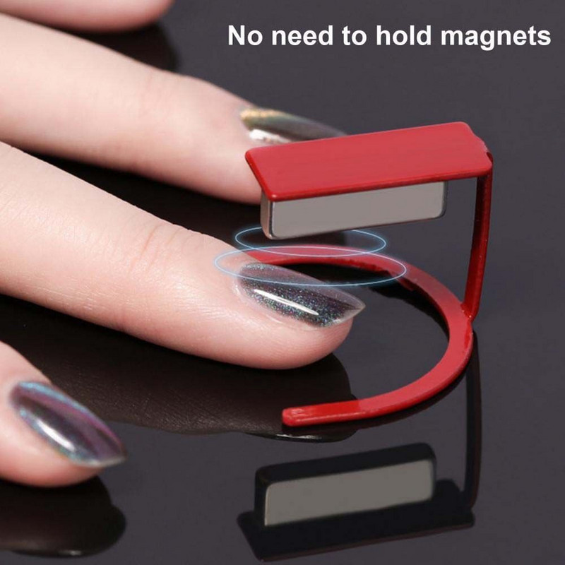 Új körömdíszítő mágneses konzol nagy mágneses kompakt szabad pörgetéssel 3D Magic Cat's Eye gél lakk tartó barkács körömszerszámok kiváló minőség
