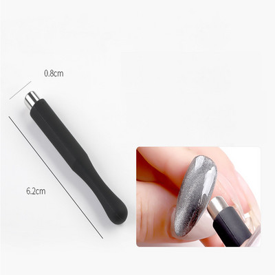 Új Cat Eye Nail Magetic Stick erős hatású mágnestábla Cat Eye Gelhez 3D Line Strip Effect többfunkciós mágneses toll eszköz