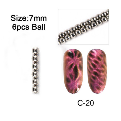 Magic Cat Eye Nail Art Magnet Stick Board 3D Line Strip Effect Jaka magnetna olovka Kuglice za gel lak za nokte DIY Alat 1612