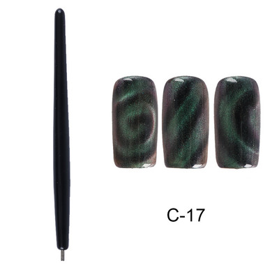 Magic Cat Eye Nail Art Magnet Stick Board 3D Line Strip Effect Jaka magnetna olovka Kuglice za gel lak za nokte DIY Alat 1612
