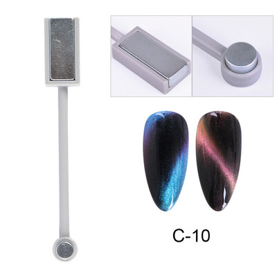 Magic Cat Eye Nail Art Magnet Stick Board 3D Line Strip Effect Jaka magnetna olovka Kuglice za gel lak za nokte DIY Alat 1612