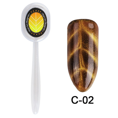 Magic Cat Eye Nail Art Magnet Stick Board 3D Line Strip Effect Jaka magnetna olovka Kuglice za gel lak za nokte DIY Alat 1612