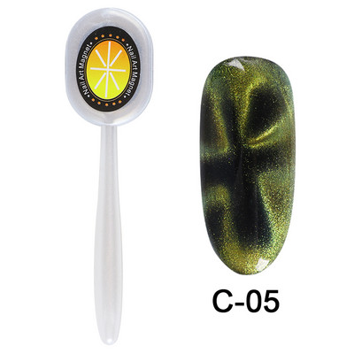 Magic Cat Eye Nail Art Magnet Stick Board 3D Line Strip Effect Jaka magnetna olovka Kuglice za gel lak za nokte DIY Alat 1612