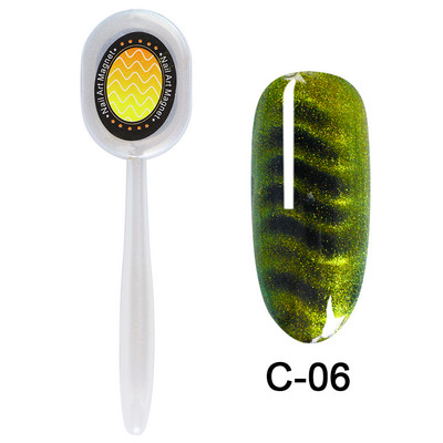 Magic Cat Eye Nail Art Magnet Stick Board 3D Line Strip Effect Jaka magnetna olovka Kuglice za gel lak za nokte DIY Alat 1612