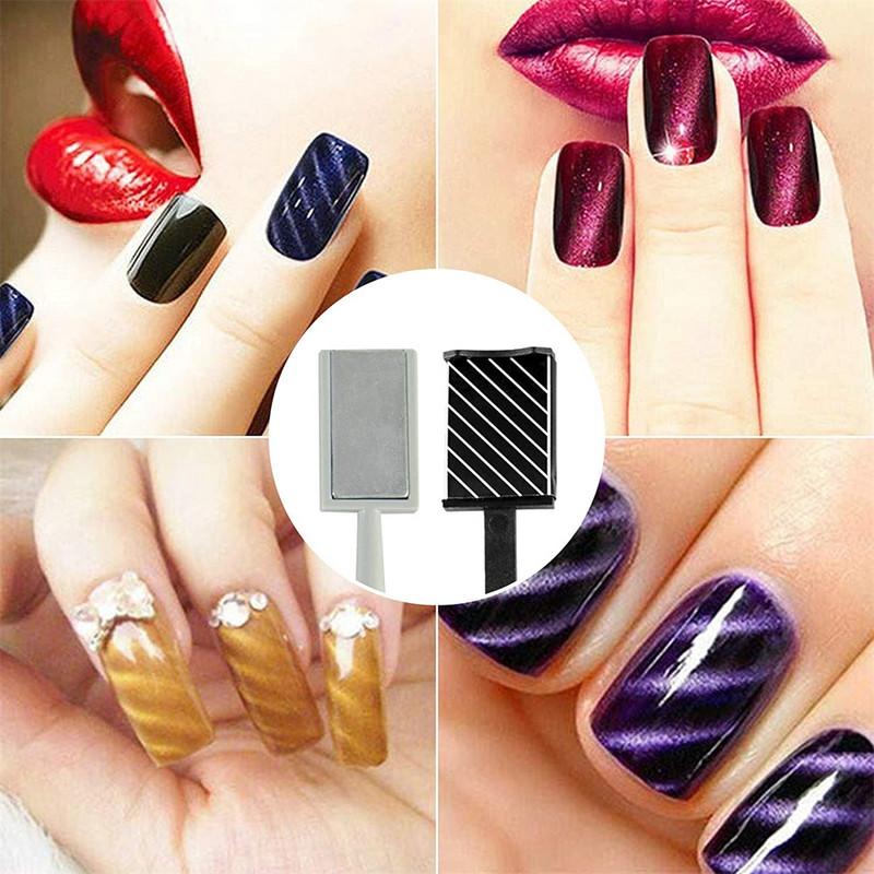 9/12PCS Magnet Nail Art Polish Set alata, Cat Eye Gel Polish 3d Gel nokti Cat Eye plastični alat-prikladan za DIY 3d Magnetic Salon