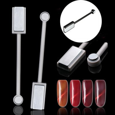 Instrument pentru unghii Magnet Pen Ochi de pisică Gel Lac Frumusețe Decorare Magnet Stick 3D Line Efect de bandă Puternic Pen magnetic Instrumente Gel