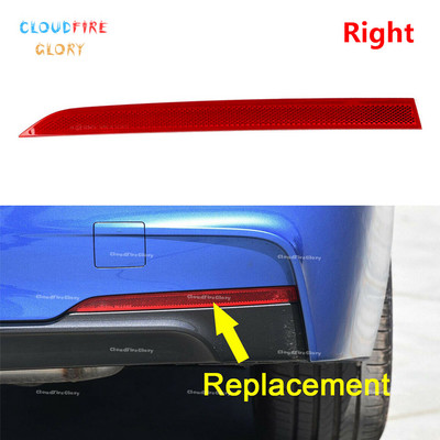 CloudFireGlory bal vagy jobb hátsó lökhárító marker fényvisszaverő piros BMW 3-Series F30 F31 M Sport 328i 335i 2012-hez