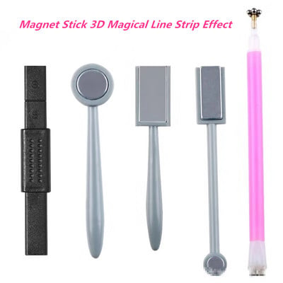 Magnetic Nail Art Stick 3D Cat Eyes Effect Strong Magnet Board Painting Gel Βερνίκι νυχιών Εργαλείο μανικιούρ τζελ ματιών γάτας σε σκόνη