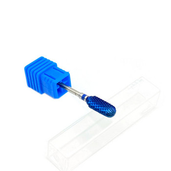 7 вида сини волфрамови карбидни борчета с нано покритие за нокти Бормашина за зъби Стоматологичен син волфрамов карбид Полираща машина Инструменти за дентален педикюр