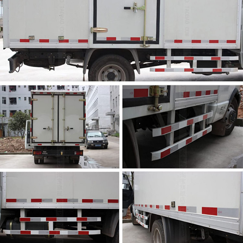 10 db autós fényvisszaverő fólia figyelmeztető szalag teherautó éves átvizsgálás kristály színű rács fényvisszaverő csík piros fehér fényvisszaverő matrica