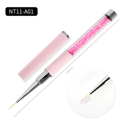 Kétvégű Nail Art szilikon szobor toll 3D faragás barkácsolás csillámpor manikűr festés pontozó ecset körömcsúcs eszköz
