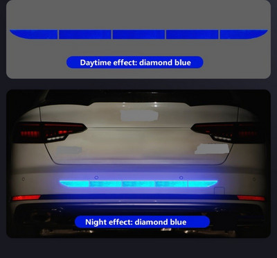 5 buc/set autocolant reflector reflectant auto 91*4 portbagaj exterior accesorii auto bandă reflectorizant avertisment exterior reflex