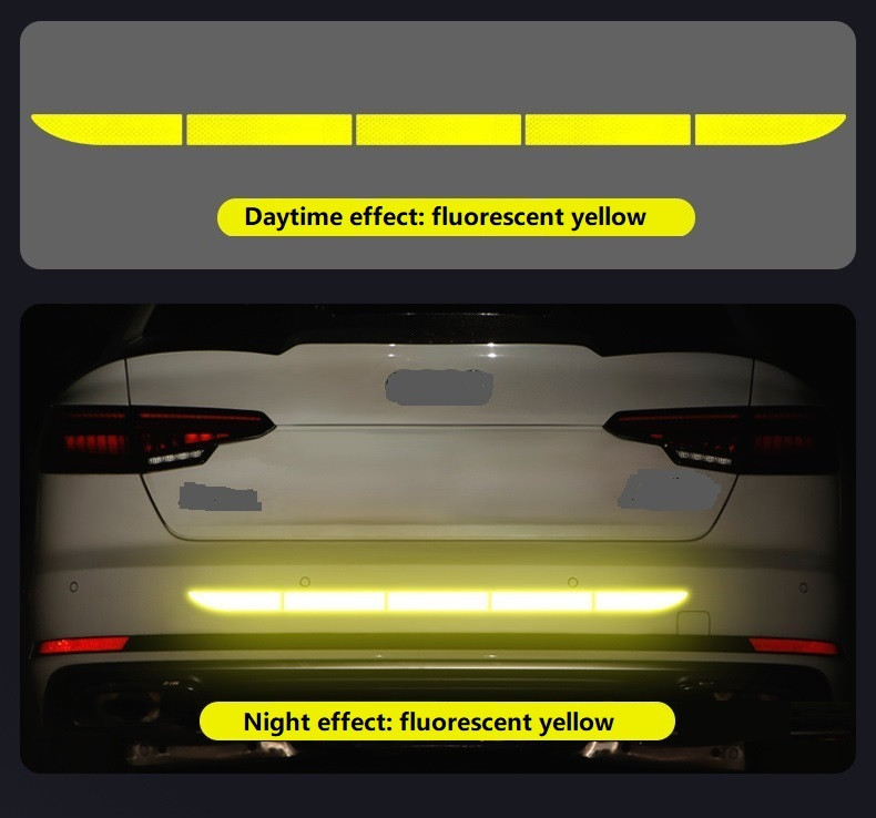 5 buc/set autocolant reflector reflectant auto 91*4 portbagaj exterior accesorii auto bandă reflectorizant avertisment exterior reflex