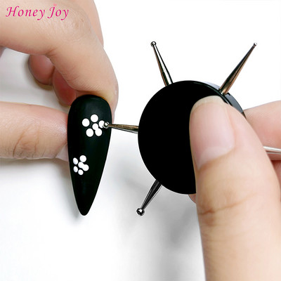 1 kom 6 Head Marbling Nail Art Dotting Tools Disk Nail Drill Point Alati za nokte Dot Painting Tools Nail Point Drill Pen