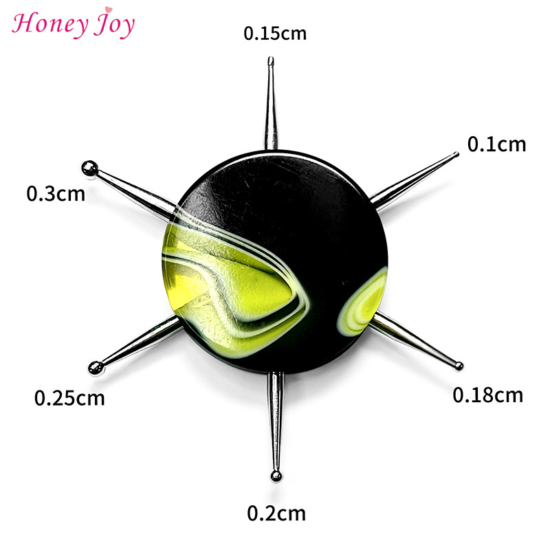 1 kom 6 Head Marbling Nail Art Dotting Tools Disk Nail Drill Point Alati za nokte Dot Painting Tools Nail Point Drill Pen