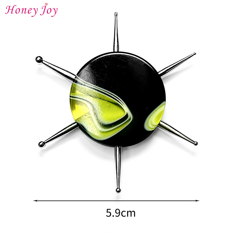 1 kom 6 Head Marbling Nail Art Dotting Tools Disk Nail Drill Point Alati za nokte Dot Painting Tools Nail Point Drill Pen
