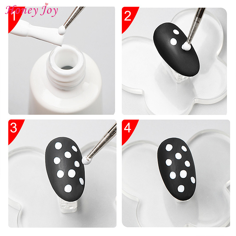 1 kom 6 Head Marbling Nail Art Dotting Tools Disk Nail Drill Point Alati za nokte Dot Painting Tools Nail Point Drill Pen