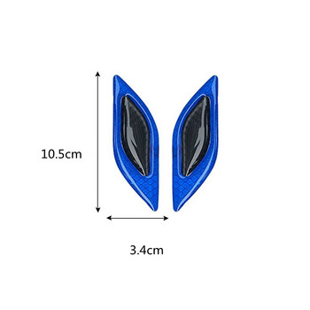 Стикери за кола 6 бр./компл. Автомобилни светлоотразителни ленти Стикер за кола от въглеродни влакна Автомобилен автомобил с предупредителен стикер против надраскване