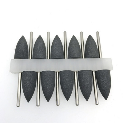 10 bucăți din cauciuc pentru lustruit șlefuit, șlefuitoare, burghie de unghii din silicon pentru manichiură electrică Unas Accesorios