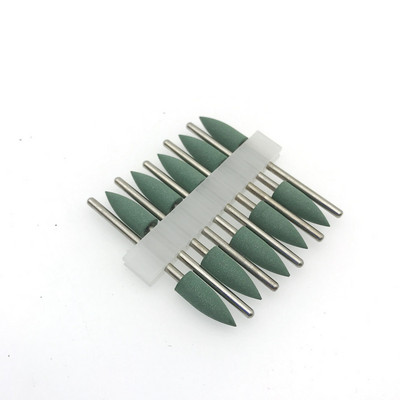 10 bucăți din cauciuc pentru lustruit șlefuit, șlefuitoare, burghie de unghii din silicon pentru manichiură electrică Unas Accesorios