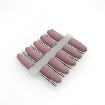 10 bucăți din cauciuc pentru lustruit șlefuit, șlefuitoare, burghie de unghii din silicon pentru manichiură electrică Unas Accesorios