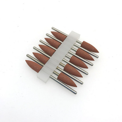 10 bucăți din cauciuc pentru lustruit șlefuit, șlefuitoare, burghie de unghii din silicon pentru manichiură electrică Unas Accesorios