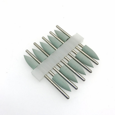 10 bucăți din cauciuc pentru lustruit șlefuit, șlefuitoare, burghie de unghii din silicon pentru manichiură electrică Unas Accesorios