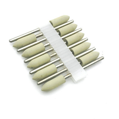 10 bucăți din cauciuc pentru lustruit șlefuit, șlefuitoare, burghie de unghii din silicon pentru manichiură electrică Unas Accesorios